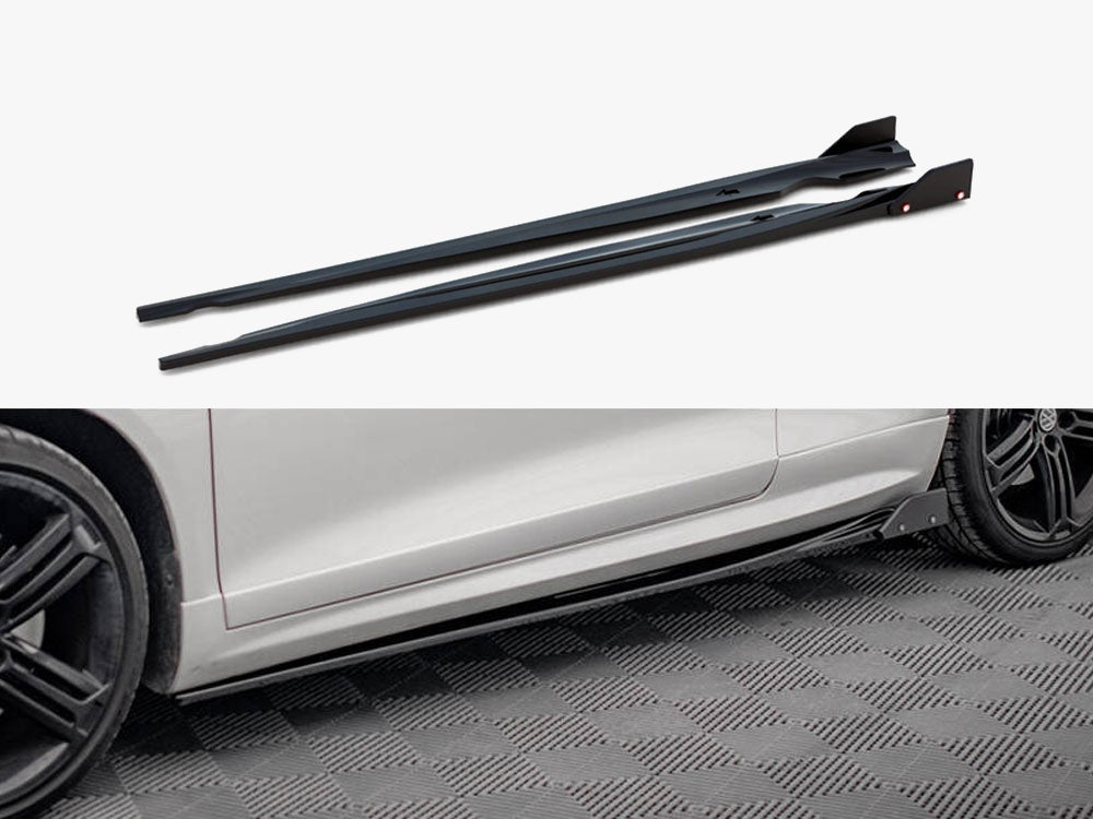 Maxton Design Side Skirts Diffusers V.2 + Flaps Volkswagen Scirocco R Mk3
