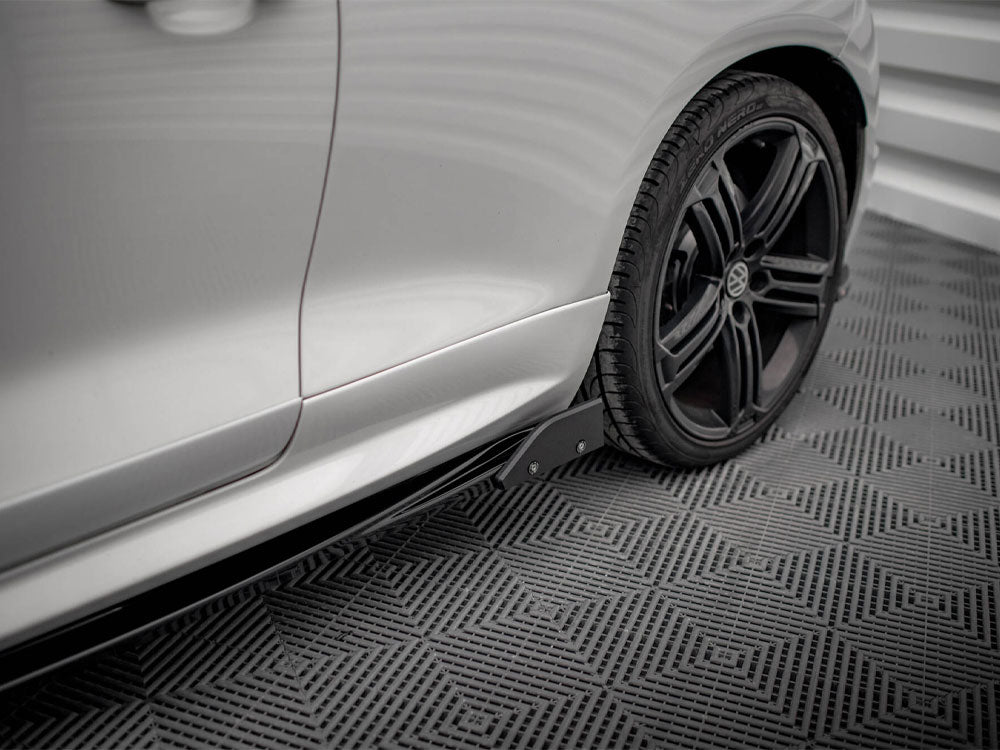 Maxton Design Side Skirts Diffusers V.2 + Flaps Volkswagen Scirocco R Mk3