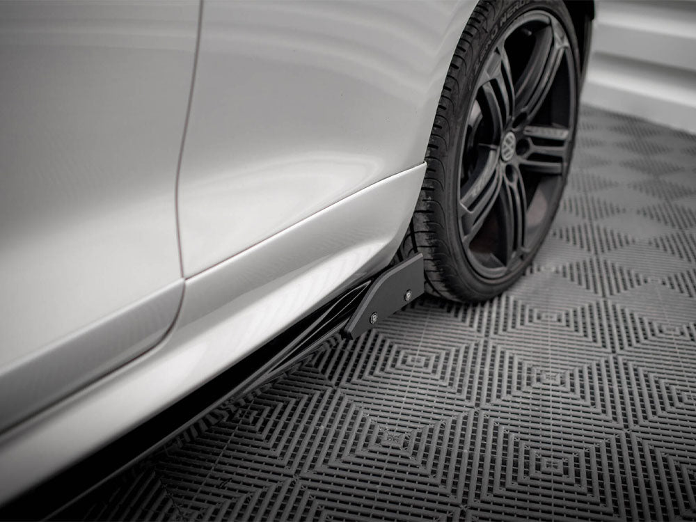 Maxton Design Side Skirts Diffusers V.2 + Flaps Volkswagen Scirocco R Mk3