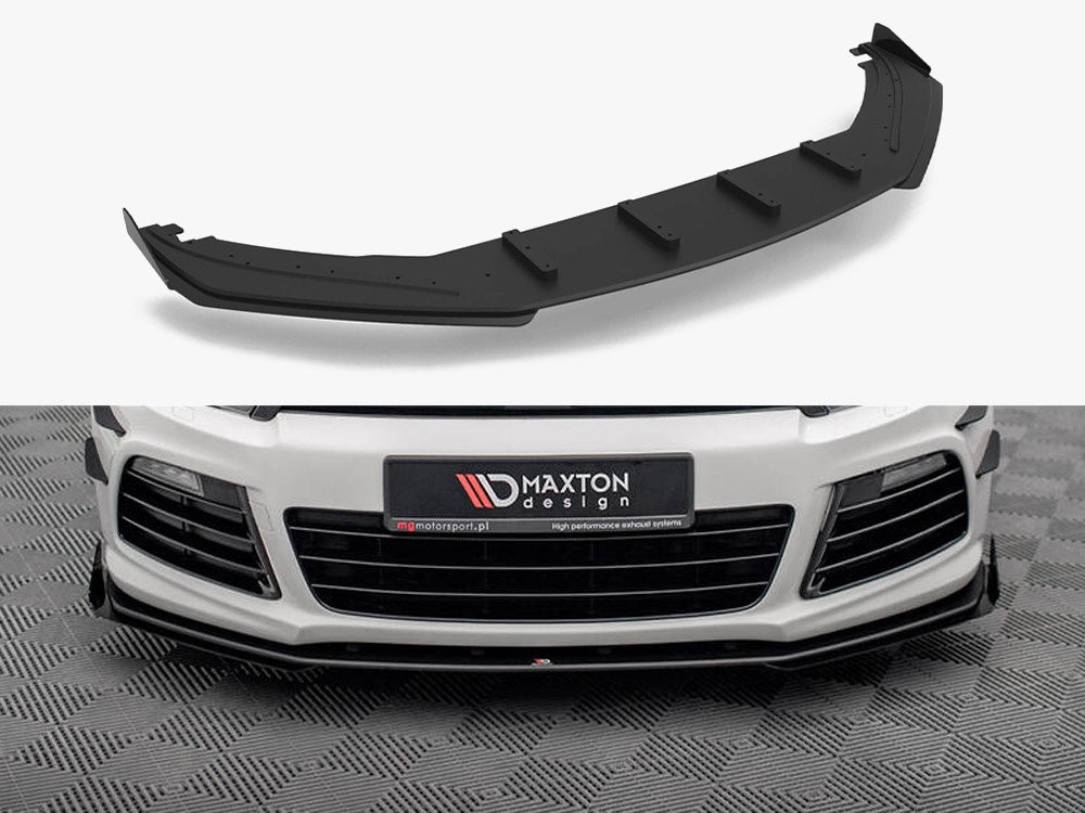 Maxton Design Street PRO Front Splitter + Flaps Volkswagen Scirocco R Mk3