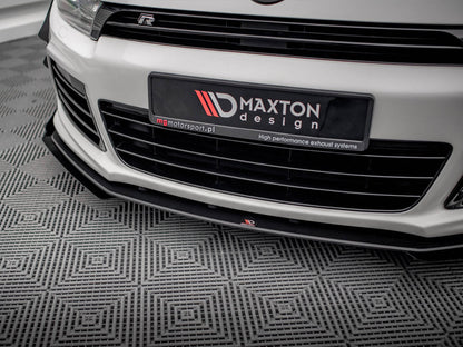 Maxton Design Street PRO Front Splitter + Flaps Volkswagen Scirocco R Mk3