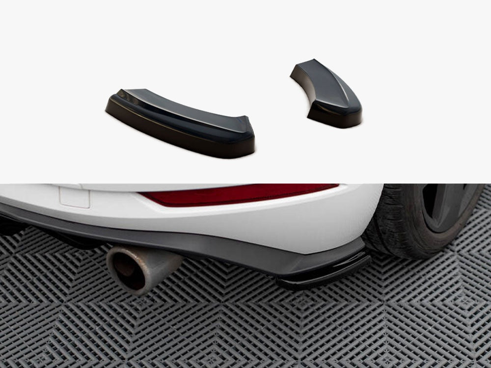 Maxton Design Rear Side Splitters VW Golf 7 GTI Facelift - Carbon Look