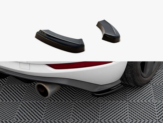 Maxton Design Rear Side Splitters VW Golf 7 GTI Facelift - Carbon Look