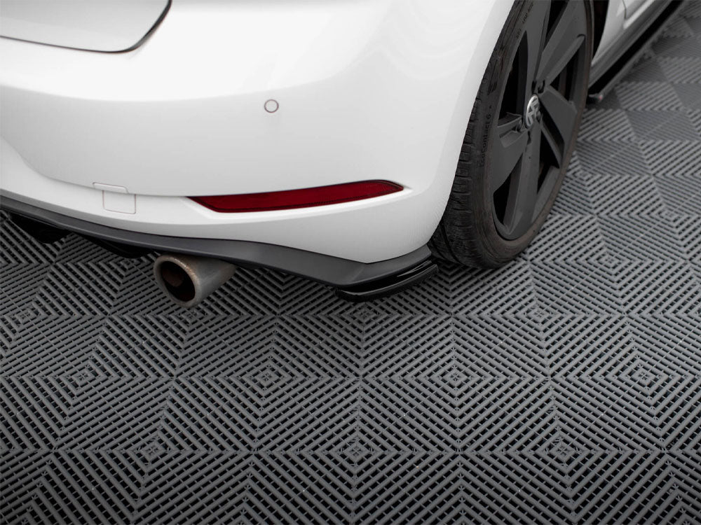 Maxton Design Rear Side Splitters VW Golf 7 GTI Facelift - Carbon Look