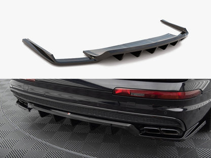 Maxton Design Central Rear Splitter (Vertical Bars) Audi SQ7 Mk2