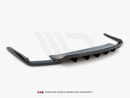 Maxton Design Central Rear Splitter (Vertical Bars) Audi SQ7 Mk2