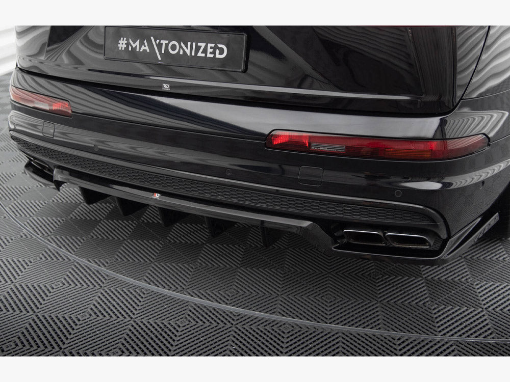 Maxton Design Central Rear Splitter (Vertical Bars) Audi SQ7 Mk2