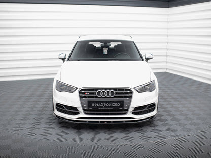 Maxton Design Front Splitter V.1 Audi S3 / A3 S-Line Sportback / Hatchback 8V
