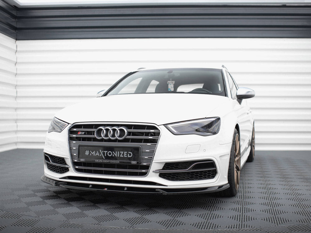 Maxton Design Front Splitter V.2 Audi S3 / A3 S-Line Sportback / Hatchback 8V