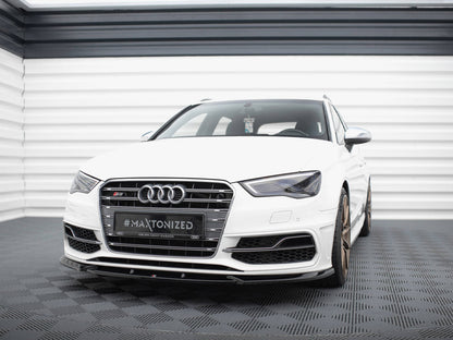 Maxton Design Front Splitter V.2 Audi S3 / A3 S-Line Sportback / Hatchback 8V