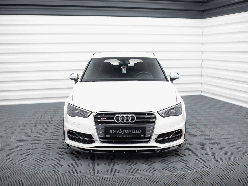 Maxton Design Front Splitter V.2 Audi S3 / A3 S-Line Sportback / Hatchback 8V