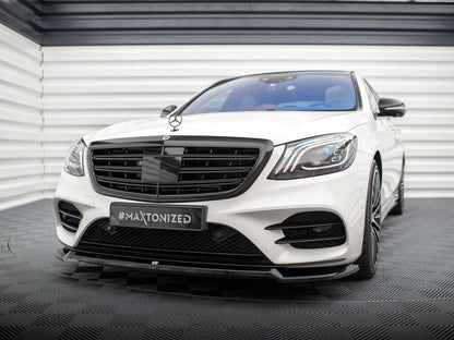 Maxton Design Front Splitter V.1 Mercedes-Benz S AMG-Line W222 Facelift