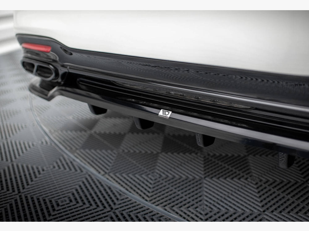 Maxton Design Rear Splitter (Vertical Bars) Mercedes-Benz S AMG-Line W222 Facelift