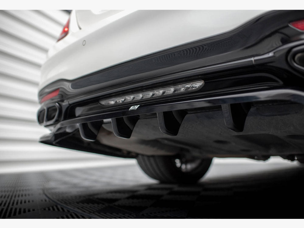 Maxton Design Rear Splitter (Vertical Bars) Mercedes-Benz S AMG-Line W222 Facelift