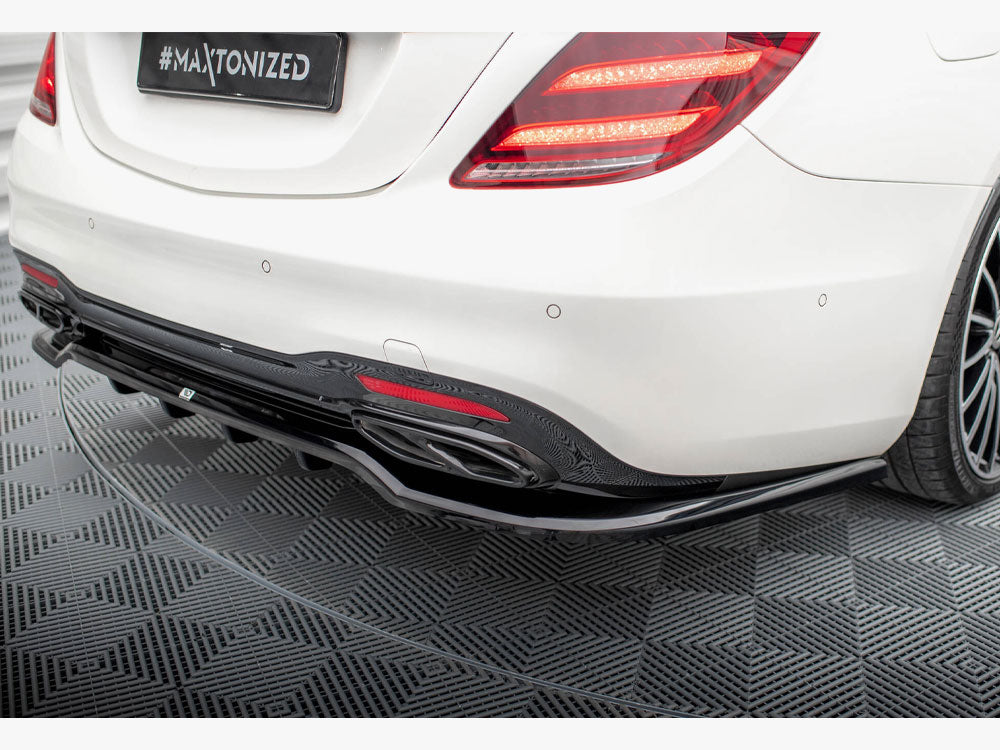Maxton Design Rear Splitter (Vertical Bars) Mercedes-Benz S AMG-Line W222 Facelift
