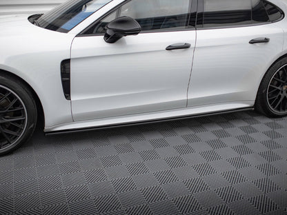 Maxton Design Side Skirts Diffusers Porsche Panamera GTS 971 - Textured