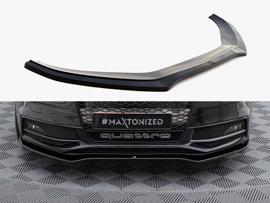 Maxton Design Front Splitter V.2 Audi S4 / A4 S-Line B8 FL