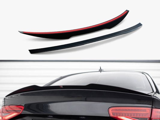 Maxton Design Spoiler CAP Audi S4 B8 Facelift Sedan - Textured