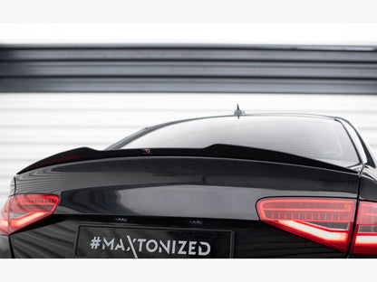 Maxton Design Spoiler CAP Audi S4 B8 Facelift Sedan - Textured