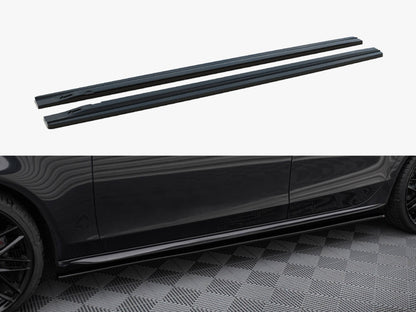 Maxton Design Side Skirts Diffusers V.1 Audi S4 / A4 / A4 S-Line B8 / B8 FL