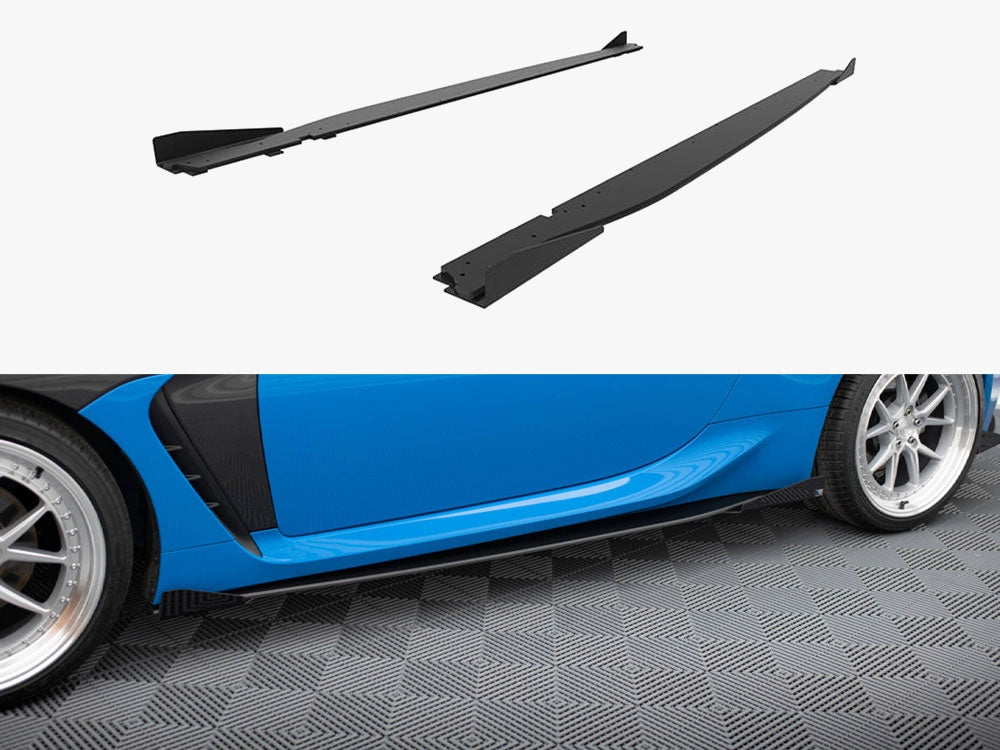 Maxton Design Street PRO Side Skirts Diffusers V.1 + Flaps Toyota GR86 Mk1