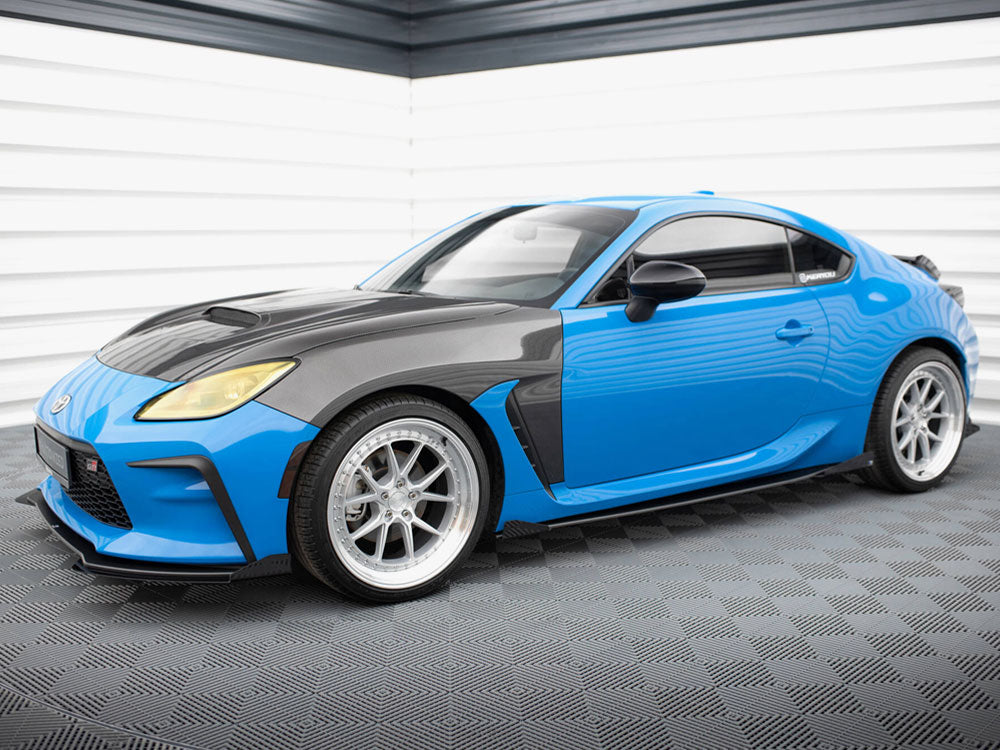 Maxton Design Street PRO Side Skirts Diffusers V.1 + Flaps Toyota GR86 Mk1