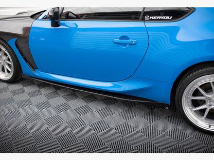 Maxton Design Street PRO Side Skirts Diffusers V.1 + Flaps Toyota GR86 Mk1