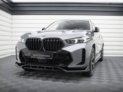 Maxton Design Front Splitter V.2 BMW X6 M-Pack G06 Facelift