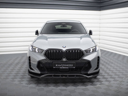 Maxton Design Front Splitter V.2 BMW X6 M-Pack G06 Facelift