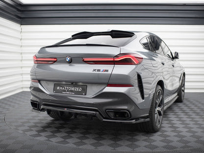 Maxton Design Central Rear Splitter (Vertical Bars) V.1 BMW X6 M-Pack G06 Facelift