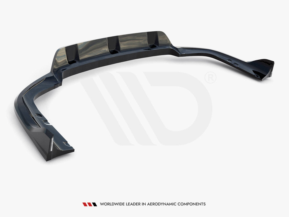 Maxton Design Central Rear Splitter (Vertical Bars) V.2 BMW X6 M-Pack G06 Facelift