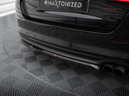 Maxton Design Central Rear Splitter (Vertical Bars) Kia Optima Mk3