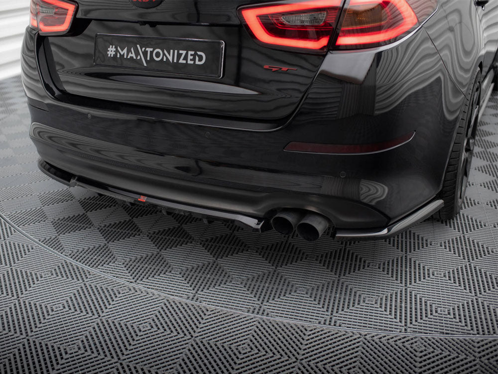 Maxton Design Central Rear Splitter (Vertical Bars) Kia Optima Mk3