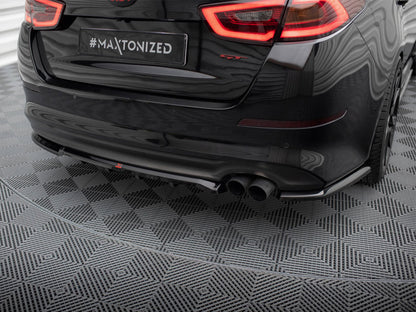 Maxton Design Central Rear Splitter (Vertical Bars) Kia Optima Mk3