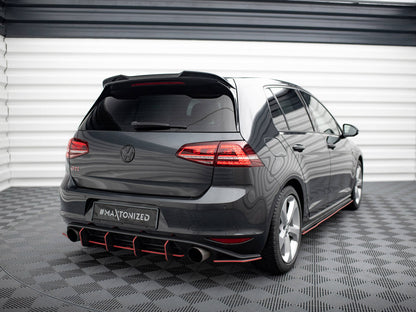 Maxton Design Spoiler CAP 3D Volkswagen Golf R / R-Line / GTI Mk7