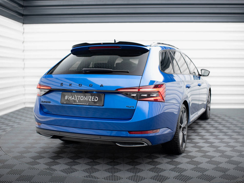 Maxton Design Spoiler CAP Skoda Superb Sportline Estate Mk3 Facelift