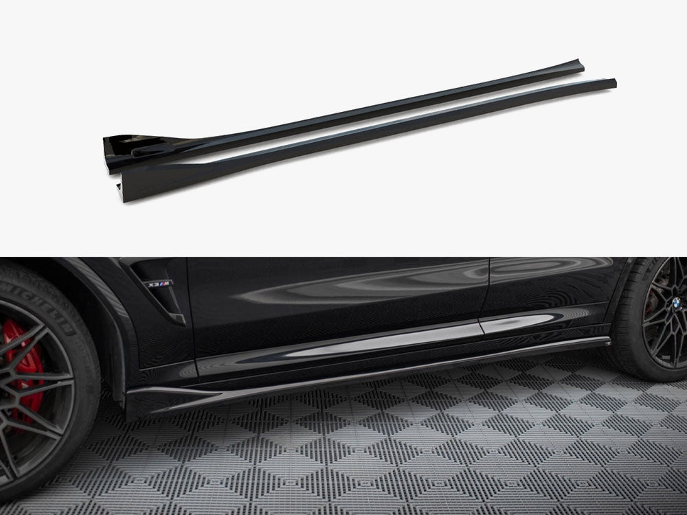Maxton Design Side Skirts Diffusers BMW X3 M F97 / F97 Facelift