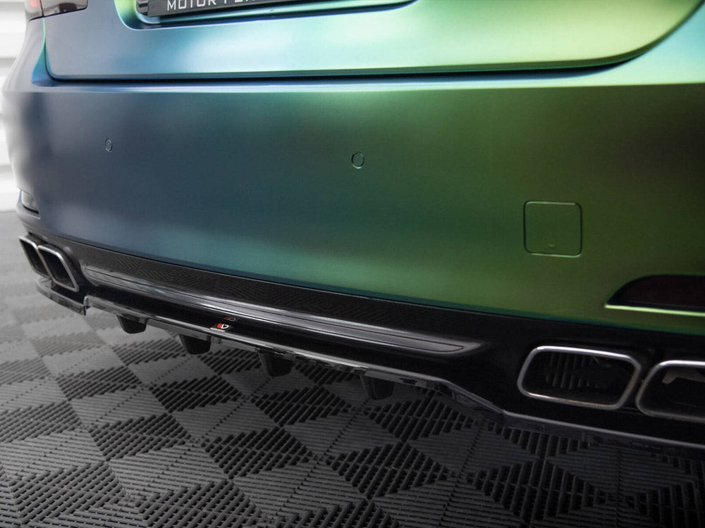 Maxton Design Central Rear Splitter (Vertical Bars) BMW 7 F01