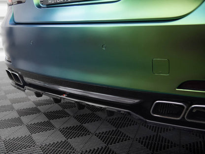 Maxton Design Central Rear Splitter (Vertical Bars) BMW 7 F01