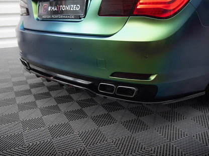 Maxton Design Central Rear Splitter (Vertical Bars) BMW 7 F01