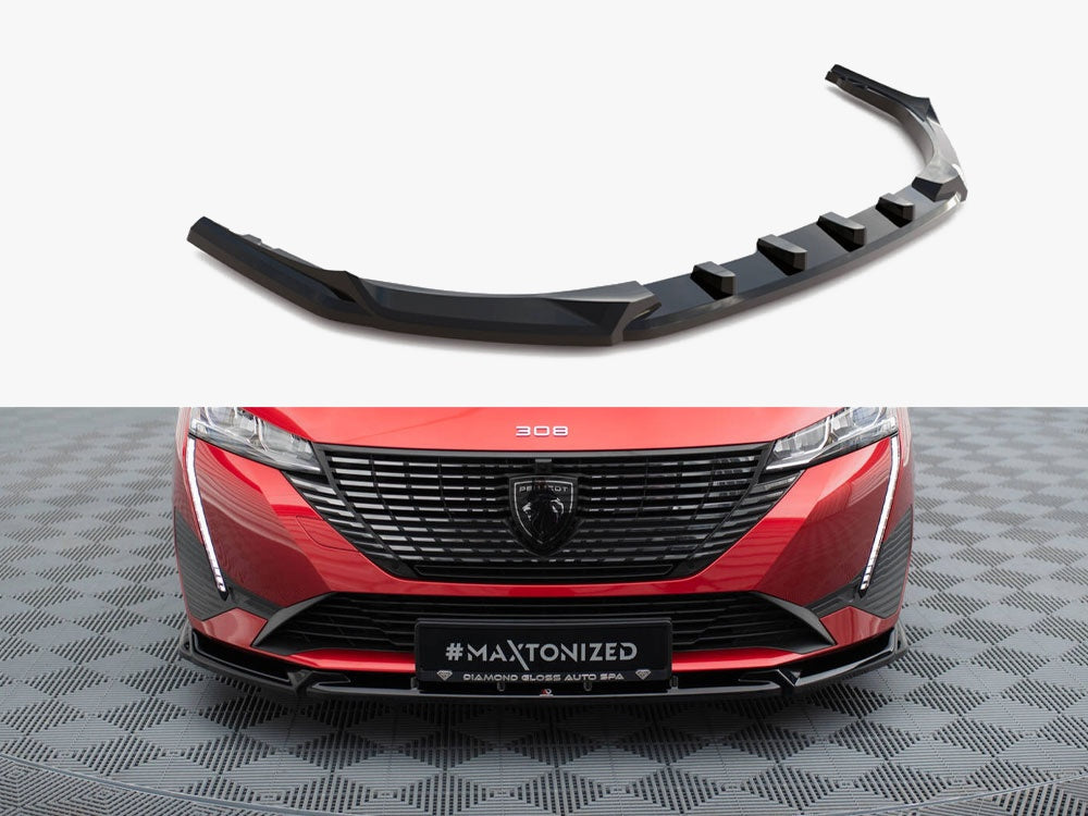 Maxton Design Front Splitter V.2 Peugeot 308 Mk3