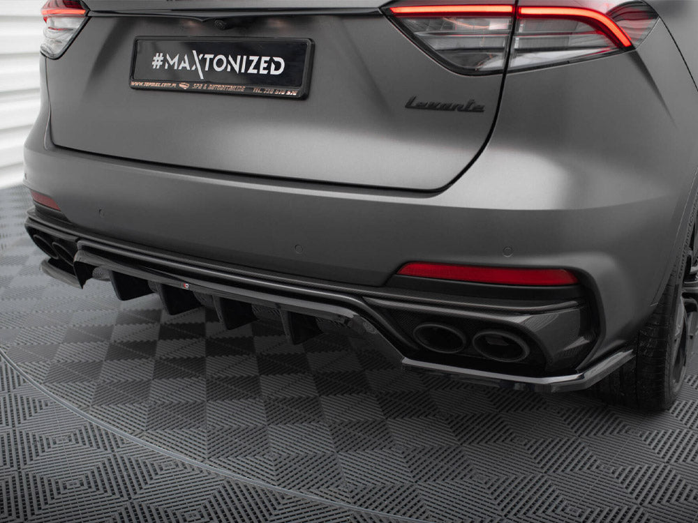 Maxton Design Rear Splitter (Vertical Bars) Maserati Levante Trofeo Mk1