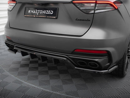 Maxton Design Rear Splitter (Vertical Bars) Maserati Levante Trofeo Mk1