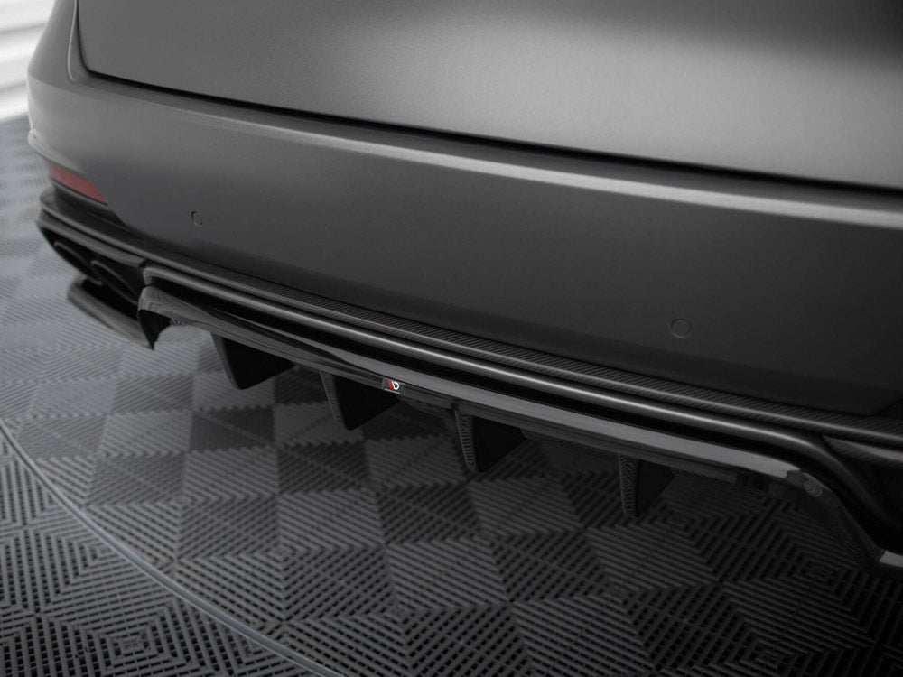 Maxton Design Rear Splitter (Vertical Bars) Maserati Levante Trofeo Mk1