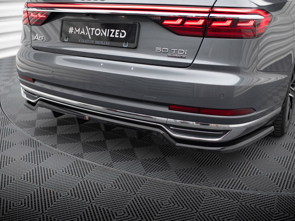 Maxton Design Central Rear Splitter (Vertical Bars) Audi A8 D5