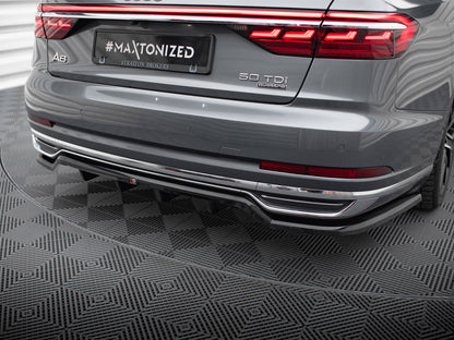 Maxton Design Central Rear Splitter (Vertical Bars) Audi A8 D5