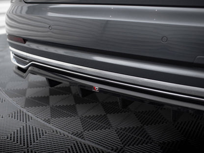 Maxton Design Central Rear Splitter (Vertical Bars) Audi A8 D5