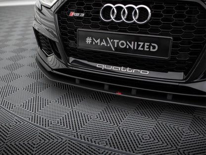 Maxton Design Street PRO Front Splitter Audi RS3 Sedan 8V Facelift