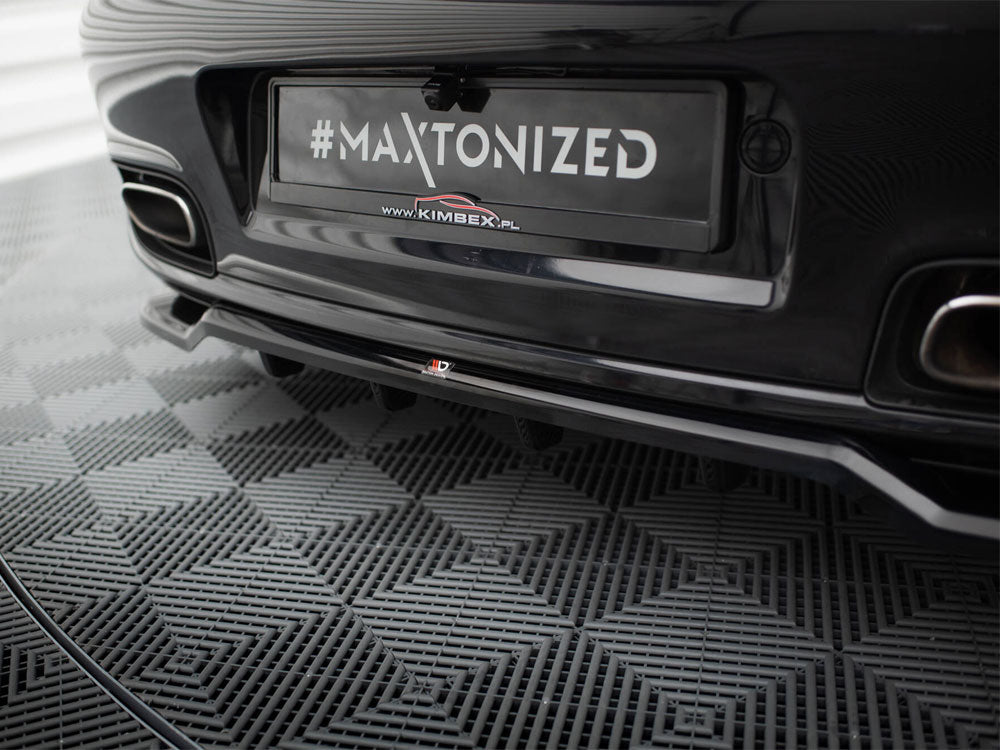 Maxton Design Rear Splitter (Vertical Bars) Porsche 911 Turbo 997