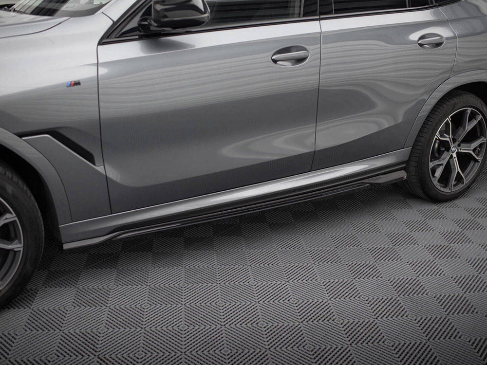 Maxton Design Side Skirts Diffusers V.1 BMW X6 M-Pack G06 Facelift